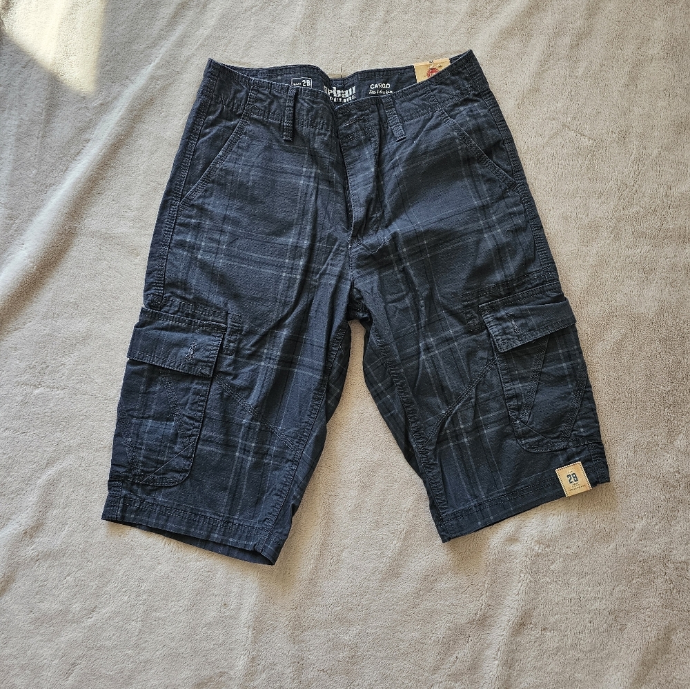 Men's Black Cargo Shorts